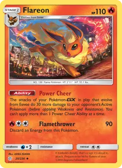 Pokémon-Karte Flareon 025/236