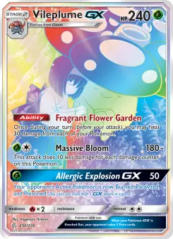 Pokémon-Karte Vileplume GX 250/236