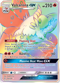 Pokémon-Karte Volcarona GX 252/236