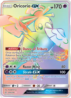 Pokémon-Karte Oricorio GX 255/236