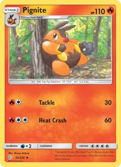 Pokémon-Karte Pignite 032/236
