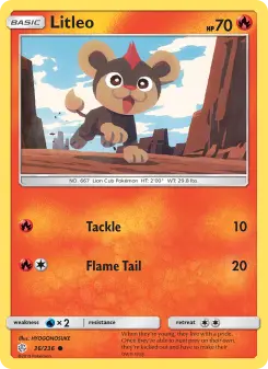 Pokémon-Karte Litleo 036/236