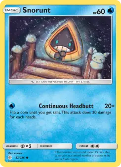 Pokémon-Karte Snorunt 047/236