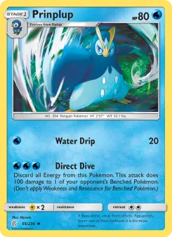 Pokémon-Karte Prinplup 055/236