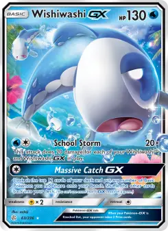 Pokémon-Karte Wishiwashi GX 063/236