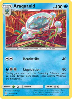 Pokémon-Karte Araquanid 065/236