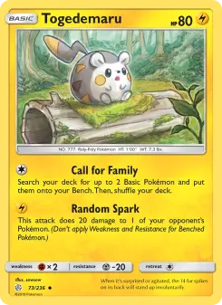 Pokémon-Karte Togedemaru 073/236