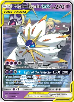 Pokémon-Karte Solgaleo & Lunala GX 075/236