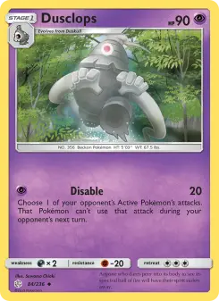 Pokémon-Karte Dusclops 084/236