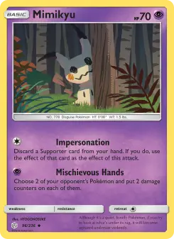 Pokémon-Karte Mimikyu 096/236