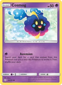 Pokémon-Karte Cosmog 099/236