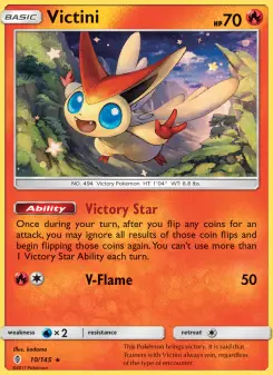Pokémon-Karte Victini 010/145