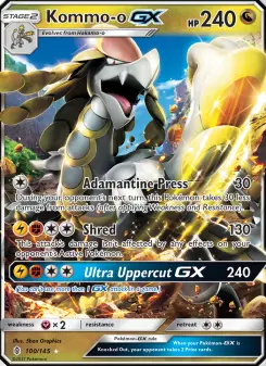 Pokémon-Karte Kommo-o GX 100/145