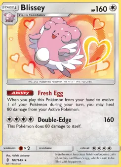 Pokémon-Karte Blissey 102/145