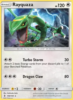 Pokémon-Karte Rayquaza 106/145