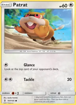 Pokémon-Karte Patrat 107/145