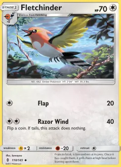 Pokémon-Karte Fletchinder 110/145