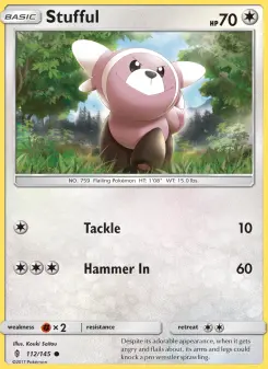 Pokémon-Karte Stufful 112/145