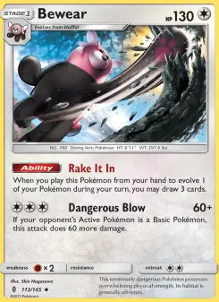 Pokémon-Karte Bewear 113/145