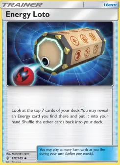 Pokémon-Karte Energy Loto 122/145