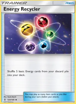 Pokémon-Karte Energy Recycler 123/145