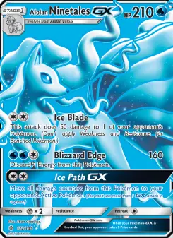 Pokémon-Karte Alolan Ninetales GX 132/145