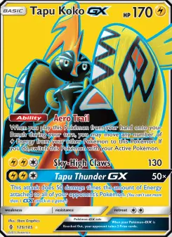 Pokémon-Karte Tapu Koko GX 135/145