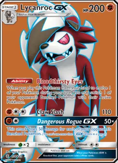Pokémon-Karte Lycanroc GX 138/145