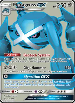Pokémon-Karte Metagross GX 139/145