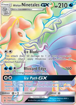 Pokémon-Karte Alolan Ninetales GX 150/145