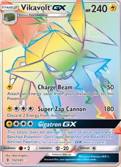 Pokémon-Karte Vikavolt GX 152/145