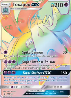 Pokémon-Karte Toxapex GX 154/145