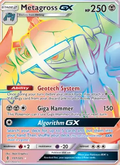 Pokémon-Karte Metagross GX 157/145