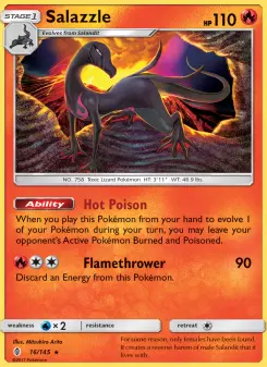 Pokémon-Karte Salazzle 016/145