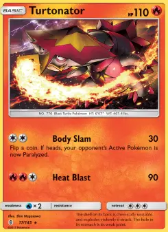 Pokémon-Karte Turtonator 017/145