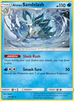 Pokémon-Karte Alolan Sandslash 020/145
