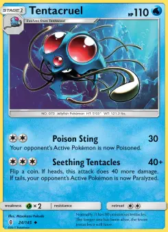 Pokémon-Karte Tentacruel 024/145