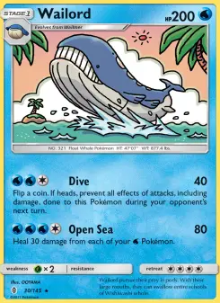 Pokémon-Karte Wailord 030/145