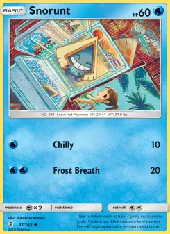 Pokémon-Karte Snorunt 031/145