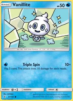 Pokémon-Karte Vanillite 033/145