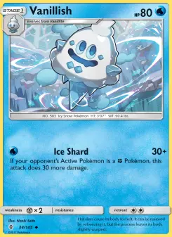 Pokémon-Karte Vanillish 034/145