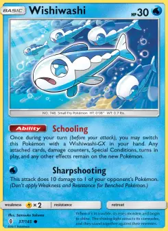Pokémon-Karte Wishiwashi 037/145