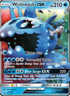 Pokémon-Karte Wishiwashi GX 038/145