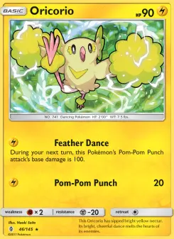 Pokémon-Karte Oricorio 046/145