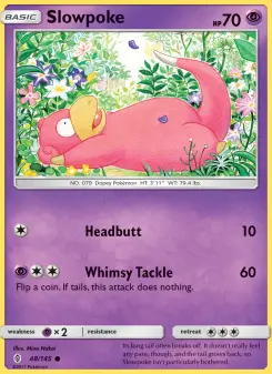 Pokémon-Karte Slowpoke 048/145
