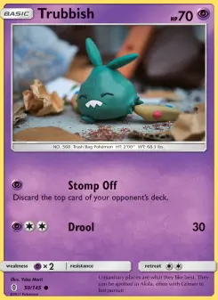 Pokémon-Karte Trubbish 050/145