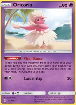 Pokémon-Karte Oricorio 055/145