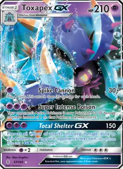 Pokémon-Karte Toxapex GX 057/145