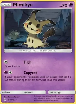 Pokémon-Karte Mimikyu 058/145