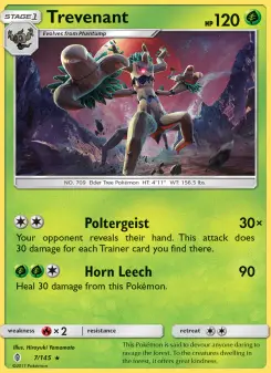 Pokémon-Karte Trevenant 007/145